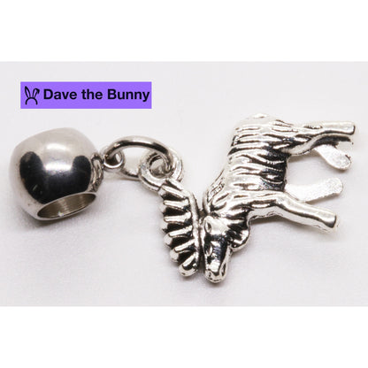 Moose Charm with Stainless Steel Connector