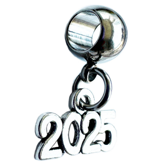 2025 Graduation Charm - Graduation Decor - Unique Metal Alloy Charm with Stainless Steel Connector, Ideal Graduation Accessories and Graduation Jewelry