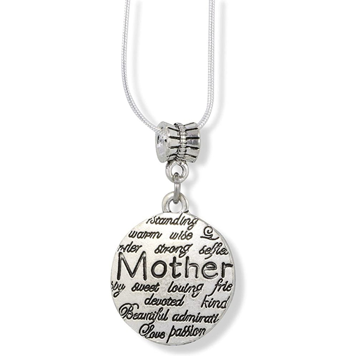 Mother Mom Wise Strong Loving Devoted Warm Charm Necklace