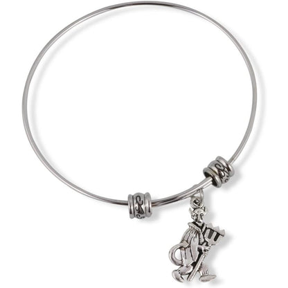 Devil Pitch Fork Charm Bangle Bracelet