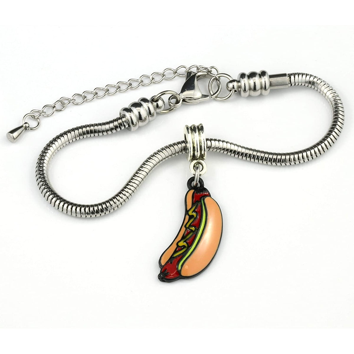 Hot Dog Charm Bracelet
