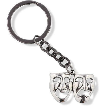 Drama Masks Charm Bangle Bracelet