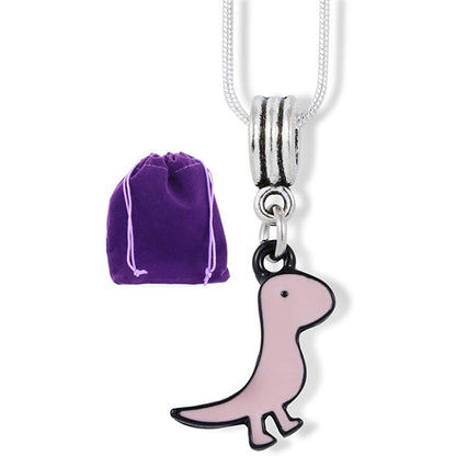 Velociraptor Dinosaur Dino Charm Necklace