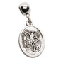 St Michael Charm - Guardian Angel St Michael Pendant for Men with Stainless Steel Connector and Metal Alloy Charm - St Michael the Archangel Necklace, Durable Religious Jewelry for Daily Wear