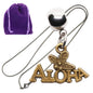 Aloha Charm Necklace with Stainless Steel Snake Chain