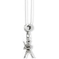 Baseball Player Ready Swing Bat Charm Necklace