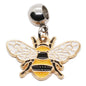 Bee Charms - Bee Decor Stainless Steel Connector with Metal Alloy Charm for Elegant Bumblebee Decorations and Bumblebee Decor