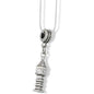Clock Tower Big Ben Charm Necklace with Stainless Steel Snake Chain
