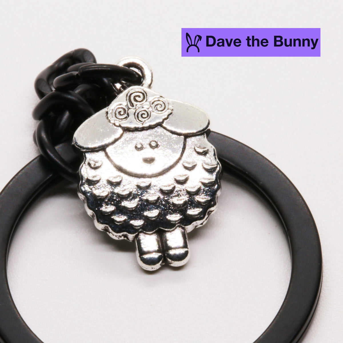 Sheep Charm Keychain