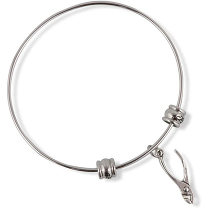 Plyers Tool Charm Bangle Bracelet