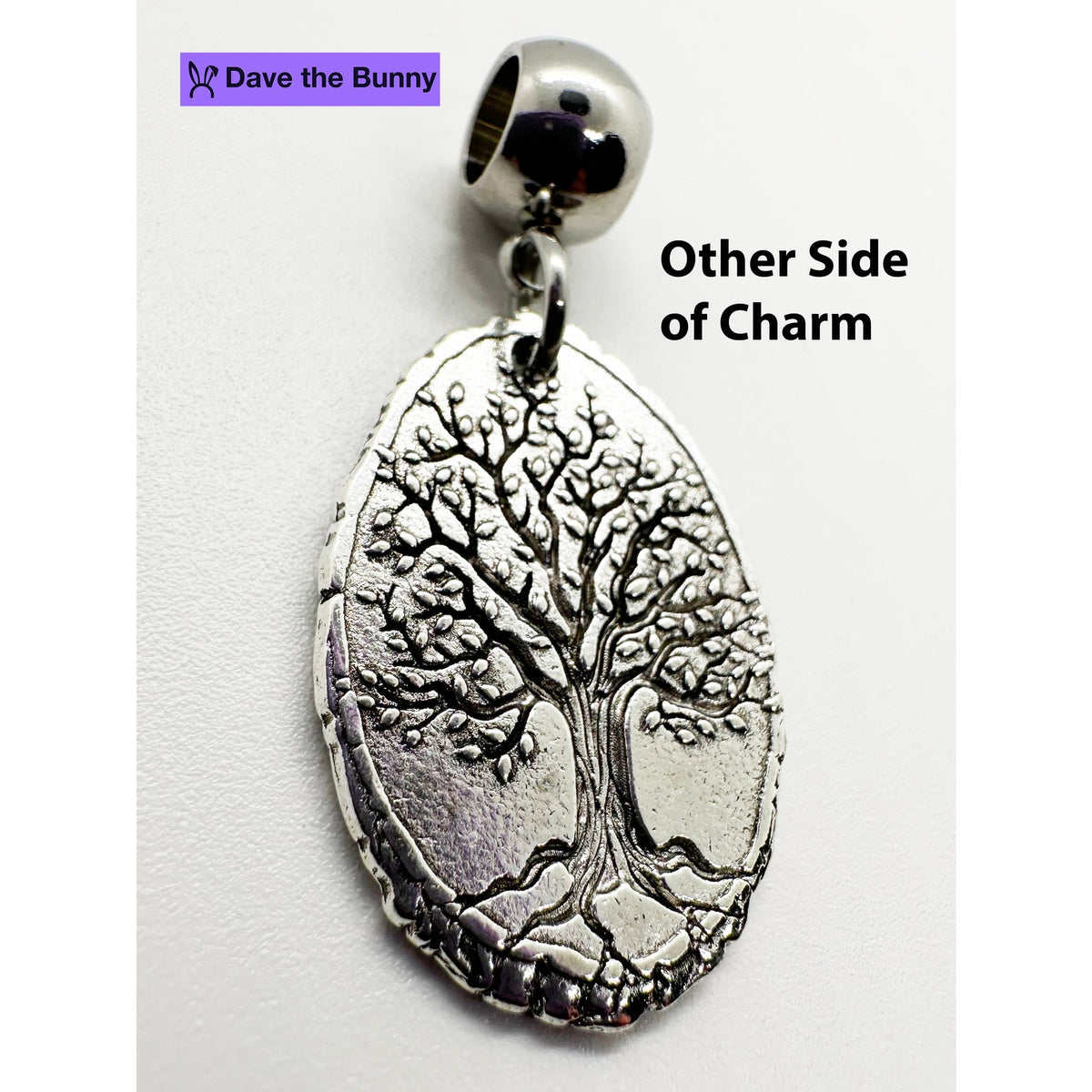 Tree Life Charm Necklace with Stainless Steel Snake Chain
