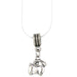 Ram Mountain Goat Charm Necklace with Stainless Steel Snake Chain