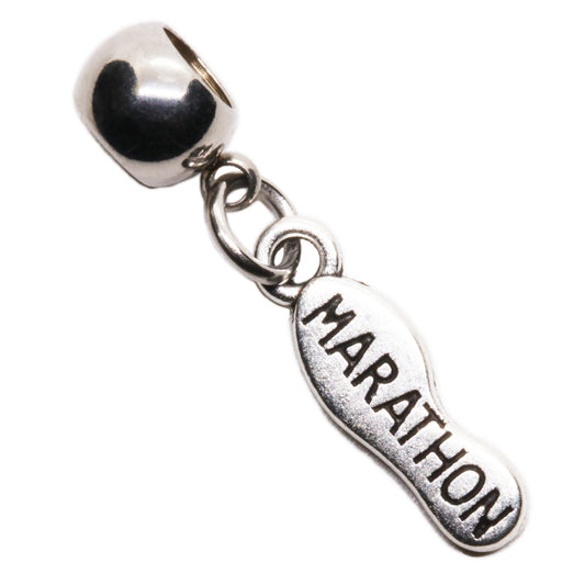 Marathon Charm with Stainless Steel Connector