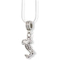 Italian Charm Necklace with Stainless Steel Snake Chain