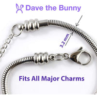 Saint Teresa St Snake Chain Charm Bracelet