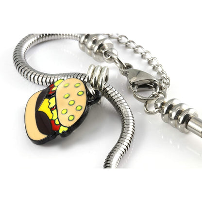 Hamburger Charm Bracelet