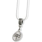Dragonfly Circle Charm Necklace with Stainless Steel Snake Chain