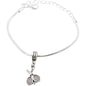 Tennis Rackets Ball Charm Bracelet