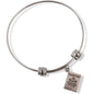 Passport Travel Tourism Charm Bangle Bracelet