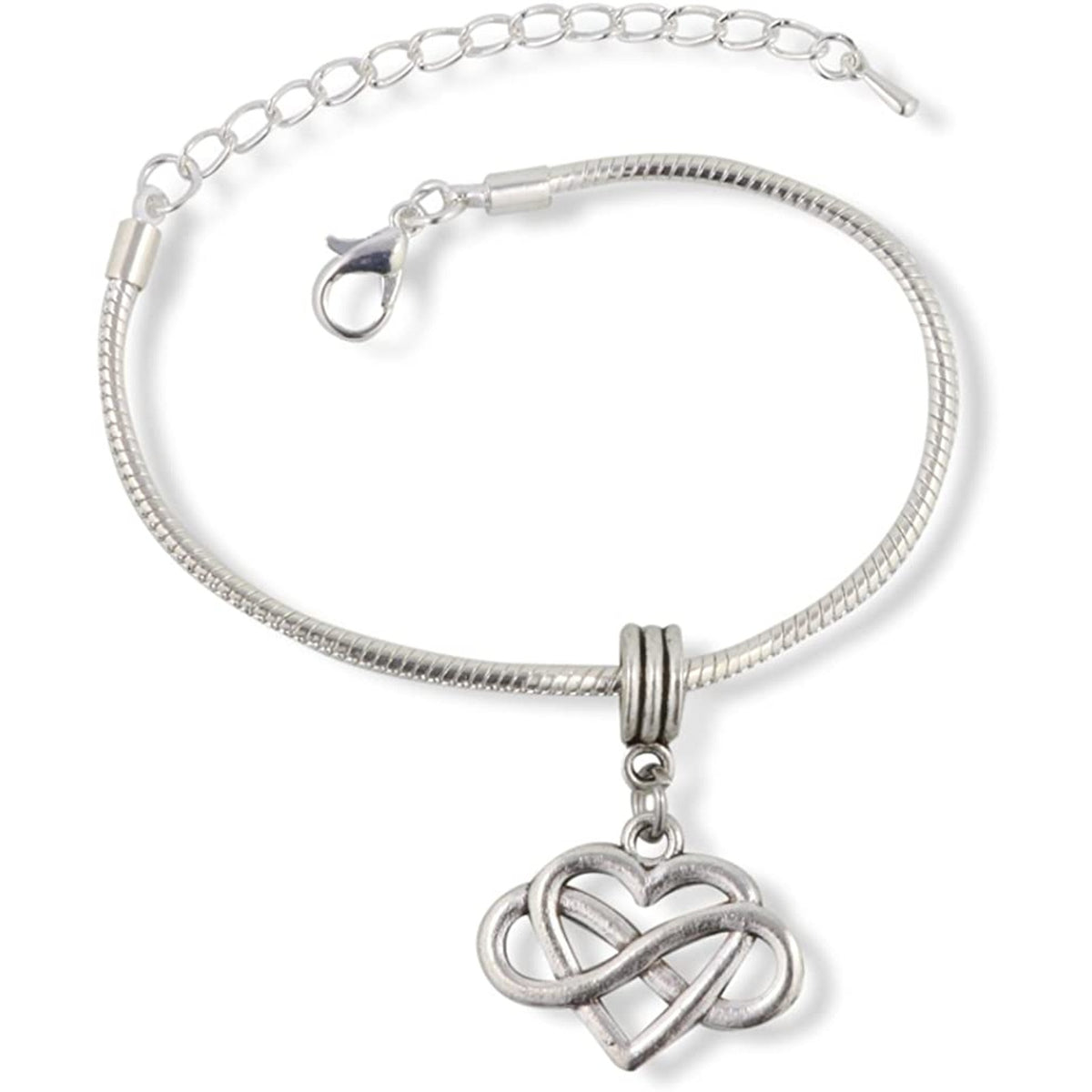 Heart Infinity Charm Bracelet