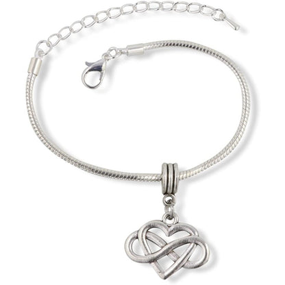 Heart Infinity Charm Bracelet