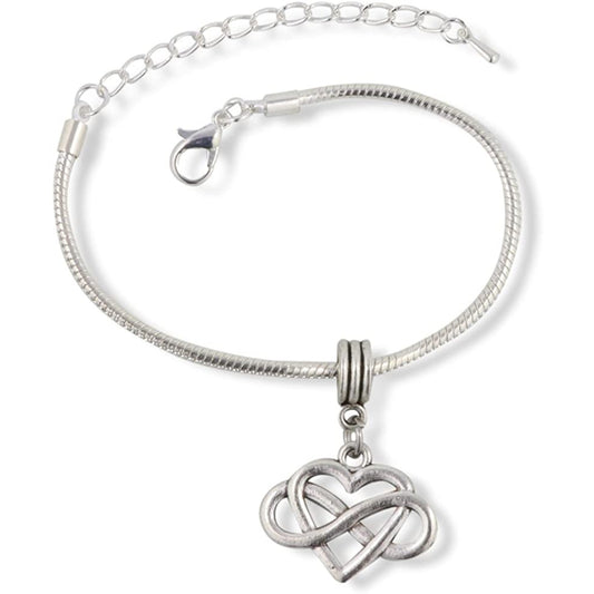 Heart Infinity Charm Bracelet