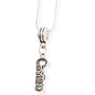 Casino Charm Necklace with Stainless Steel Snake Chain