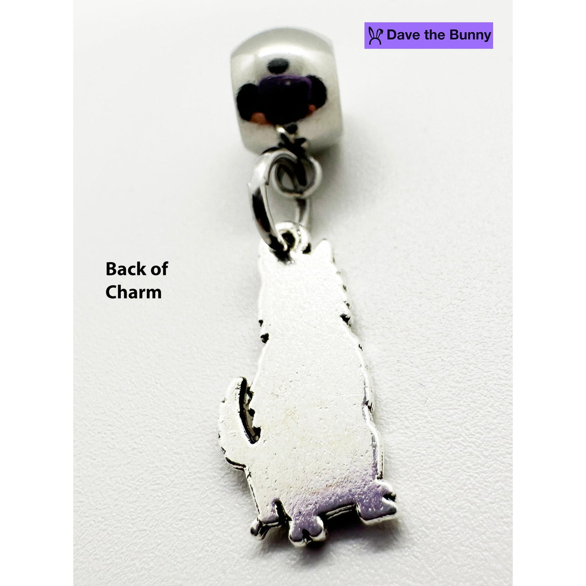 Husky Charm Necklace with Stainless Steel Snake Chain