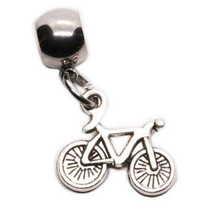 Bicycle Charm with Stainless Steel Connector