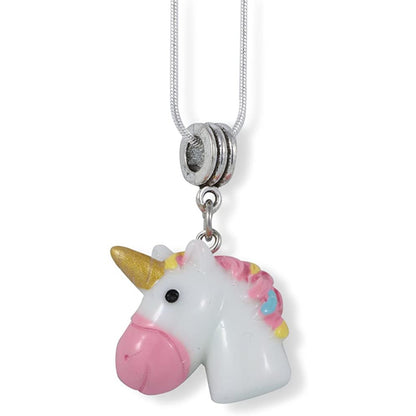 Unicorn Charm Necklace with Stainless Steel Snake Chain
