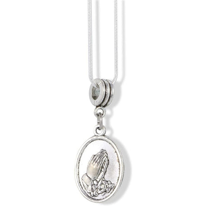 Saint Martha Charm Snake Chain Necklace