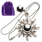 Sunshine Sun Charm Necklace with Stainless Steel Snake Chain