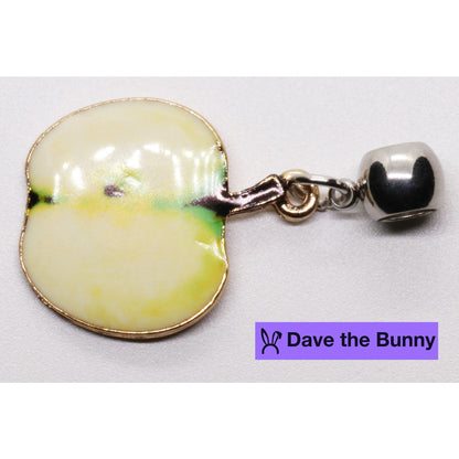 Apple Charm Necklace with Stainless Steel Snake Chain