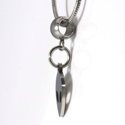 Alien Necklace - This UFO Flying a Big Ufo for a Flying Alien UFO Necklace makes a great Silver UFO Pendant Necklace as Alien Jewlery or Alien Jewelry and for out space fans 100% Stainless Steel - HL