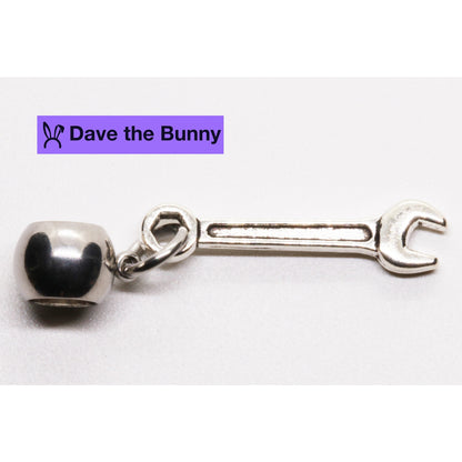 Tool Charm with Stainless Steel Connector