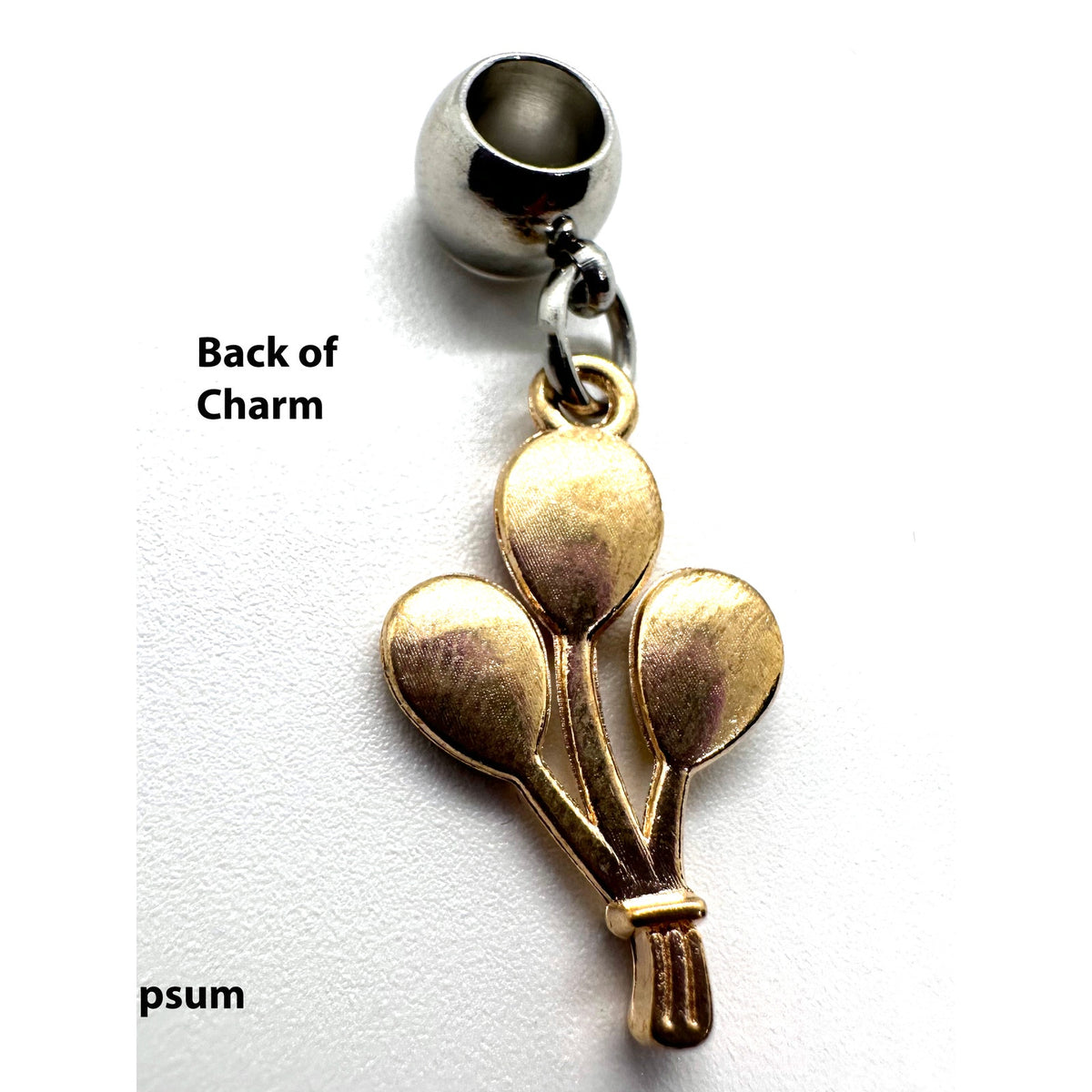 Balloon Charm Necklace with Stainless Steel Snake Chain