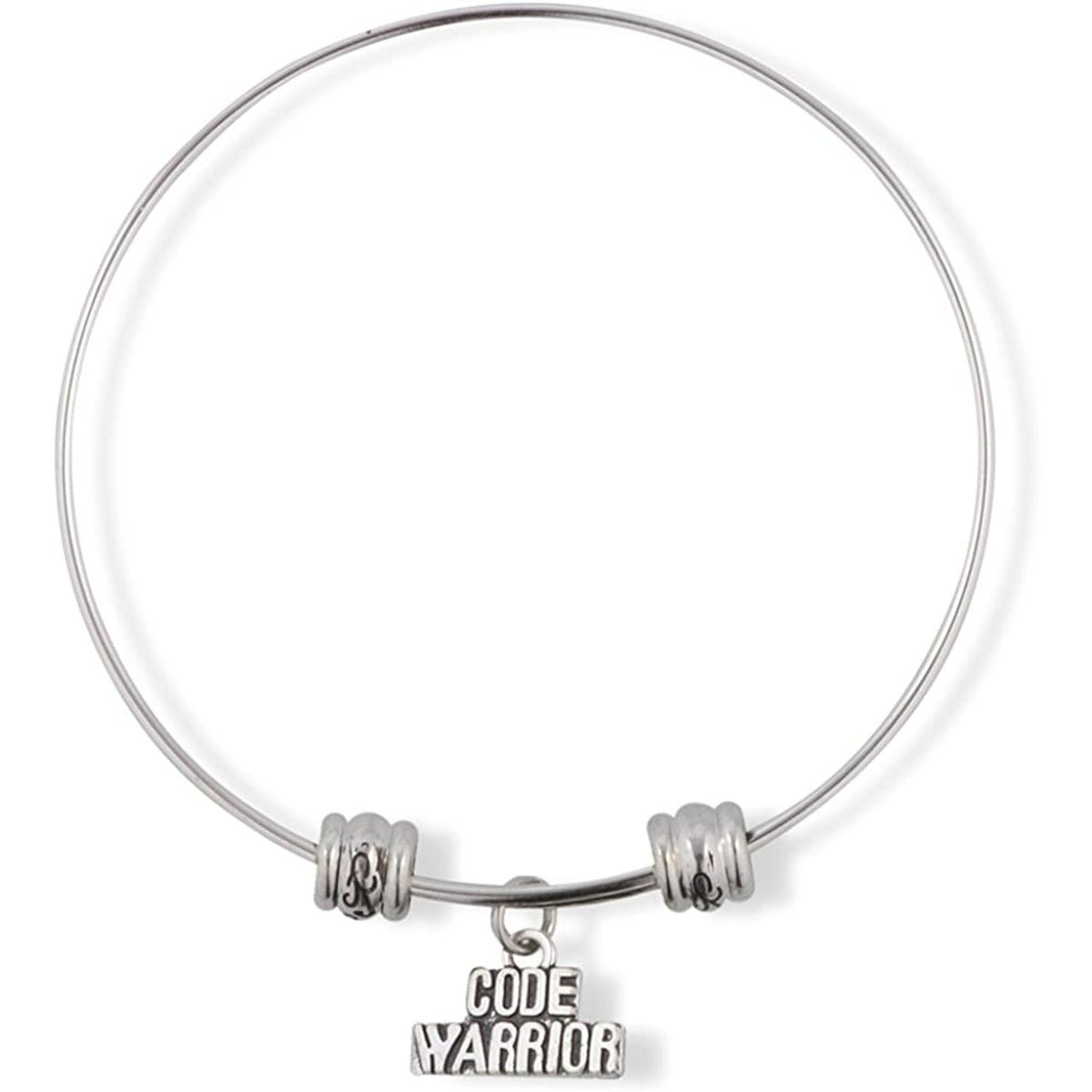 Code Warrior Programming Coding Charm Bangle Bracelet
