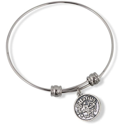 Sagittarius Horoscope Astrology Charm Bangle Bracelet