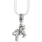 Unicorn Charm Necklace with Stainless Steel Snake Chain
