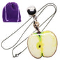Apple Charm Necklace with Stainless Steel Snake Chain