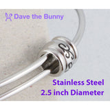 Fearless Courage Confidence Text Saying Fancy Charm Bangle