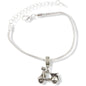 Scooter Bike Charm Bracelet with Stainless Steel Snake Chain