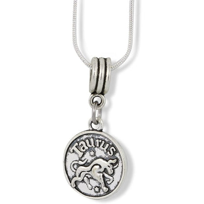 Taurus Astrology Horoscope Charm Necklace