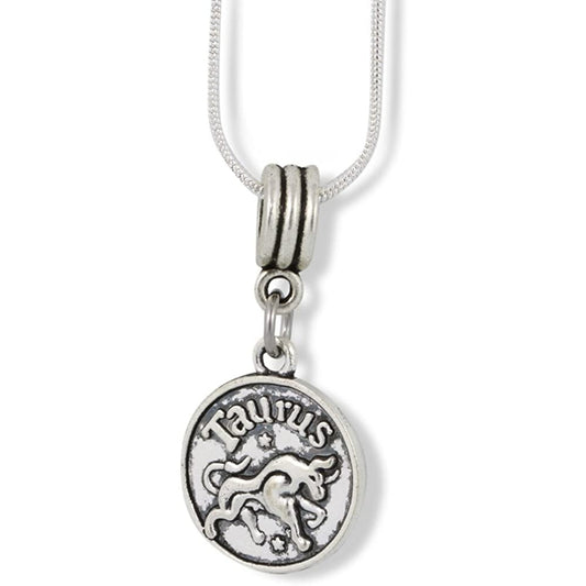 Taurus Astrology Horoscope Charm Necklace