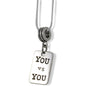 You vs You Inspirational Fitness Gym Charm Necklace
