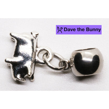 Pig Charm with Stainless Steel Connector