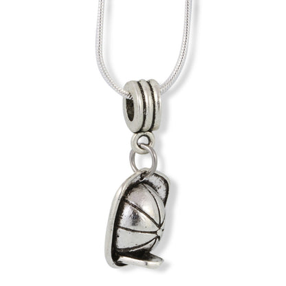 Fireman Helmet Fire Fighter Firemen Firewoman Charm Necklace