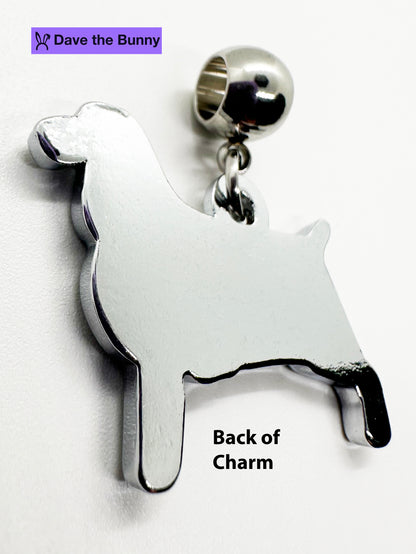 Beagle Necklace for Women - Dog Necklace for Dog Mom - Stainless Steel Snake Chain with Metal Alloy Charm - Elegant Dog Jewelry or Beagle Decor Gift for Pet Lovers