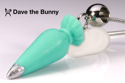 Cake Decorator Necklace - Unique Stainless Steel Jewelry for Bakers and Pastry Chefs - Great Gifts for Men and Women who Love to Bake - Fun Food Charms for Jewelry Making - Bakers Gonna Bake