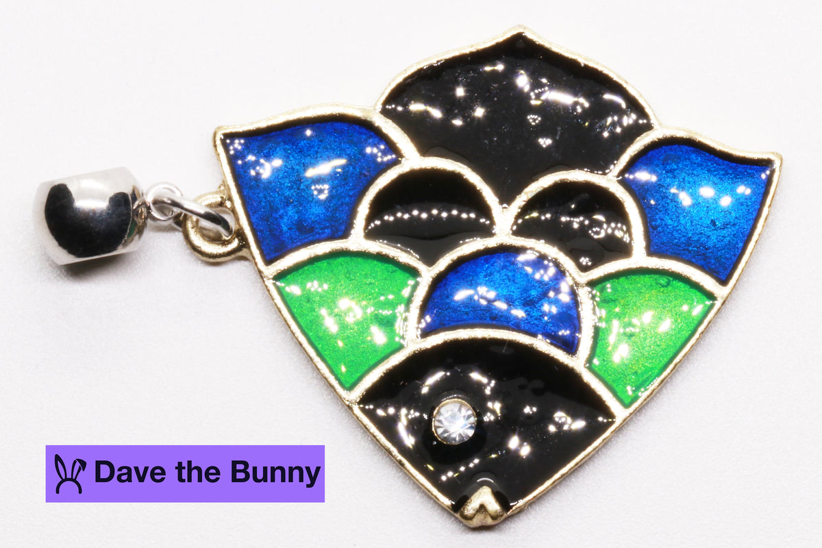 Fish Charm Necklace with Stainless Steel Snake Chain